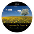 Fresh Meadow Big Candle Round Labels